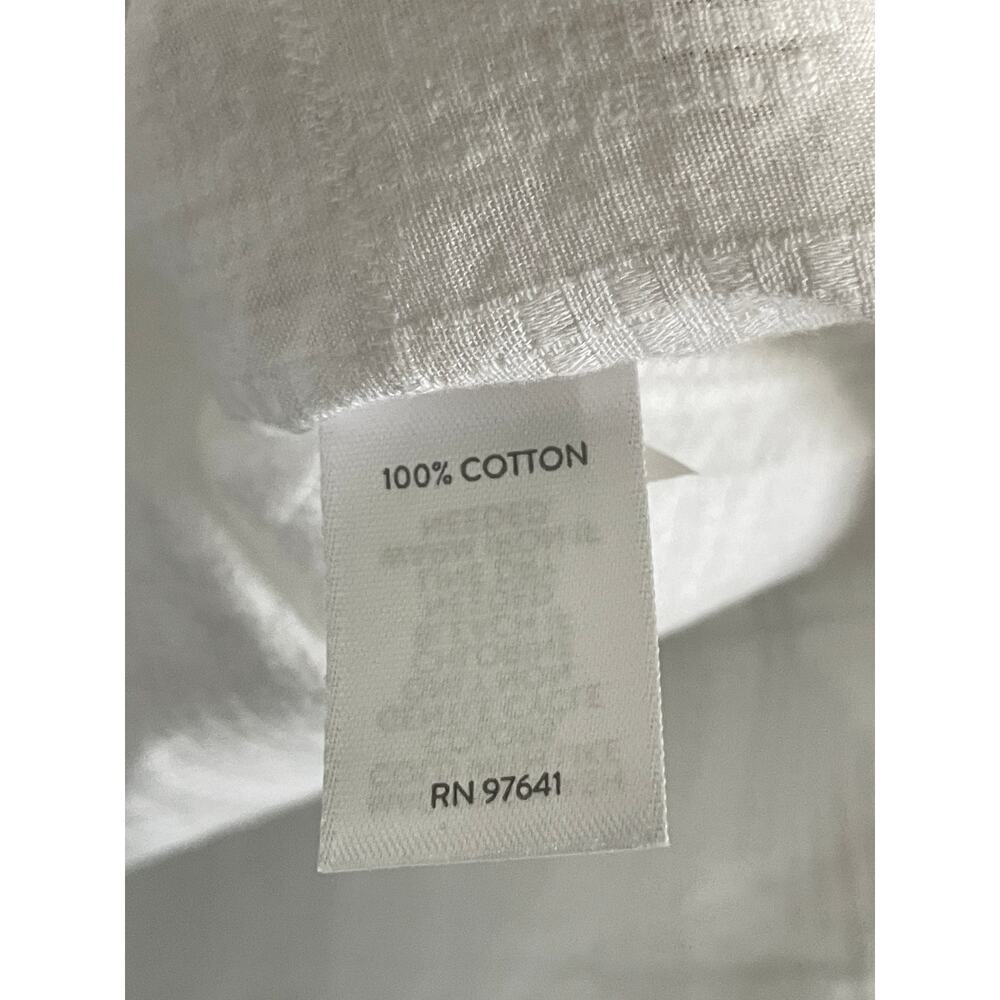 J. Jill White Textured Button-Front Pattern Cotto… - image 5